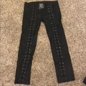 Fashion Nova Lace up Pants